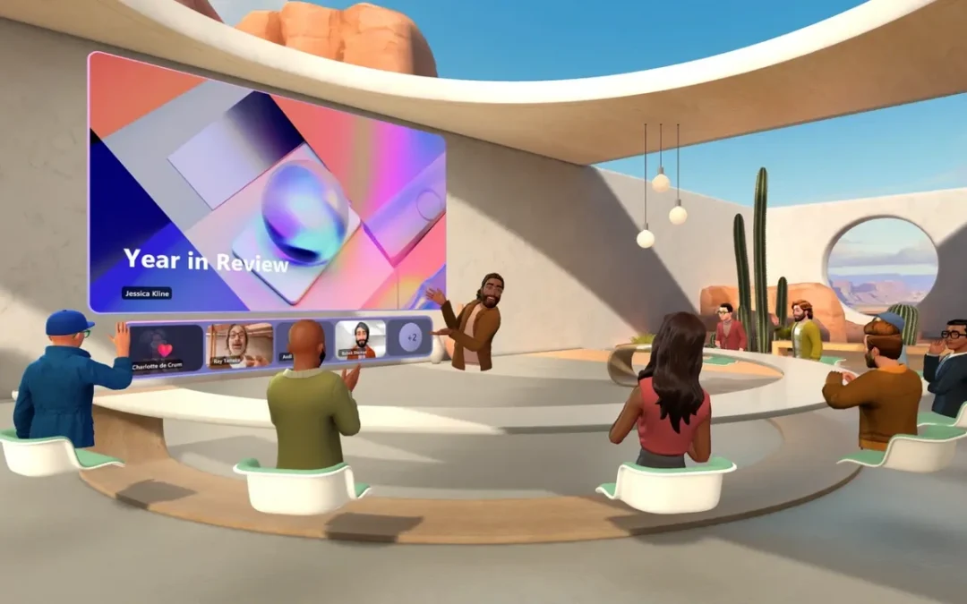 Microsoft voegt mogelijkheid toe om in 3d en VR te vergaderen in Teams
